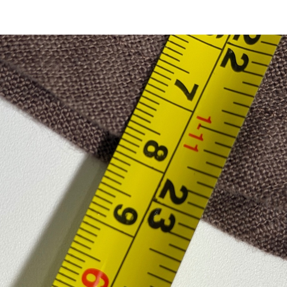 Linenbee 100 Linen Brown Pull-On A-Line Midi Skirt Pockets XS Small Cottagecore - Picture 8 of 8